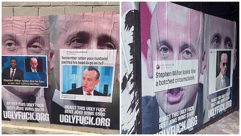 Billboard ads around DC roast Stephen Miller
