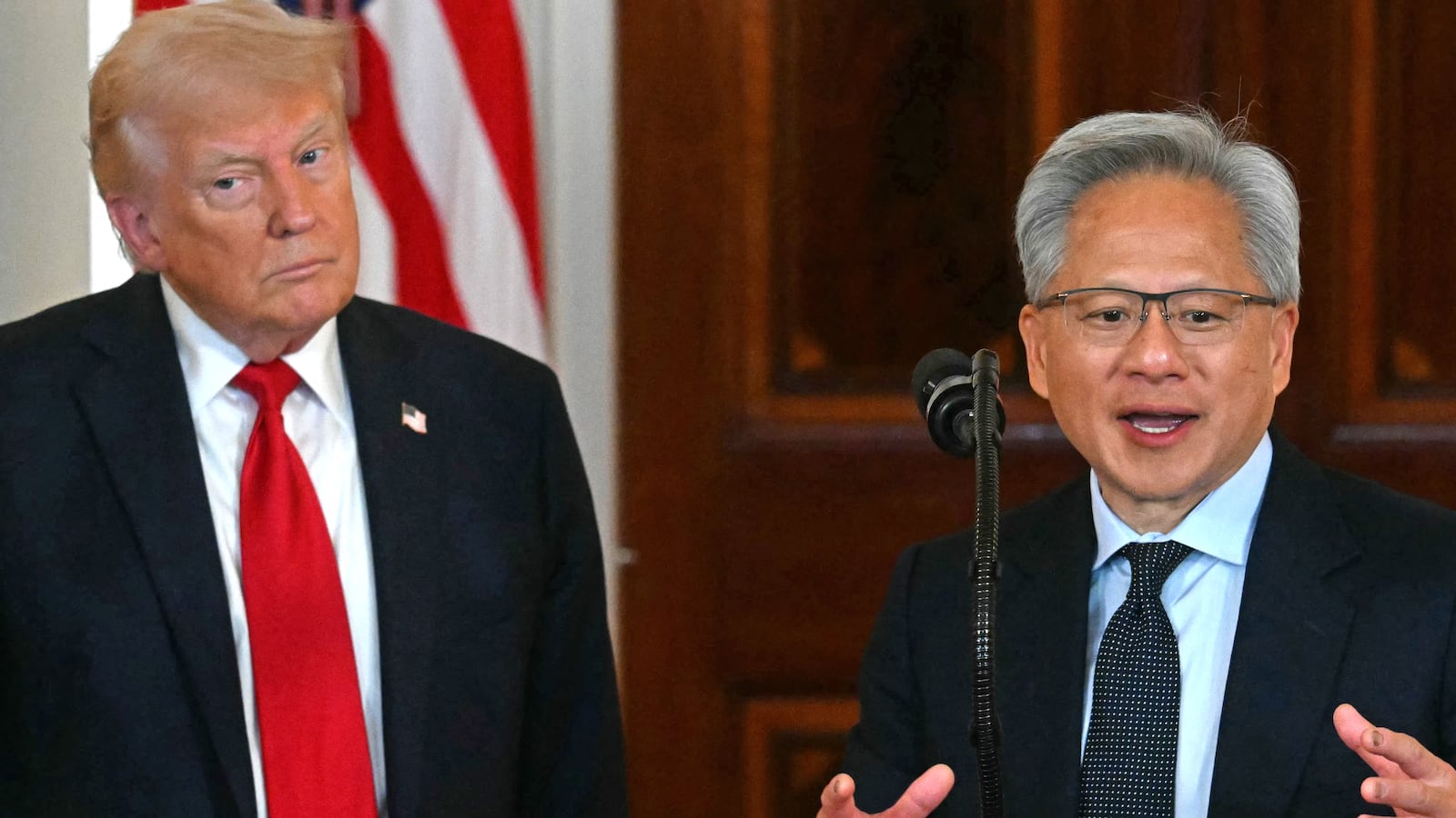 Donald Trump and Jensen Huang