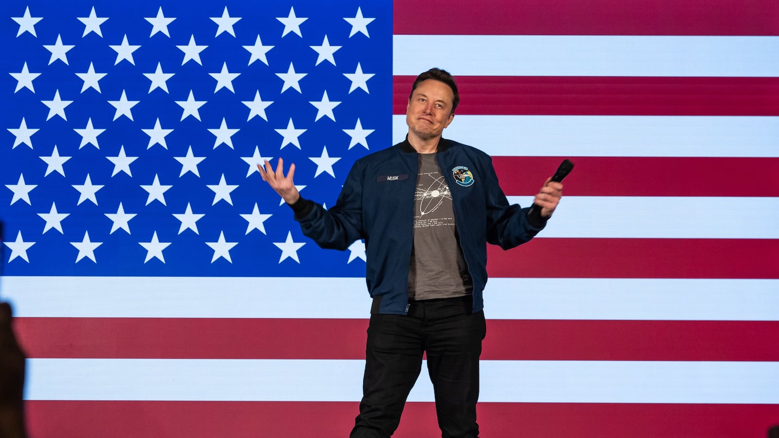 SpaceX and Tesla founder Elon Musk speaks during an America PAC town hall on Oct. 26, 2024, in Lancaster, Pennsylvania.