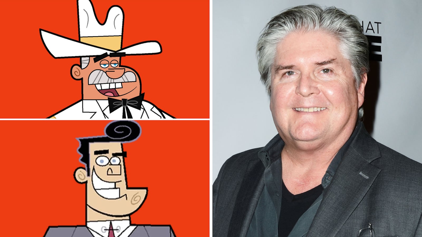 Jim Ward and his Fairly Odd Parents characters Doug Dimmadome and Chet Ubetcha