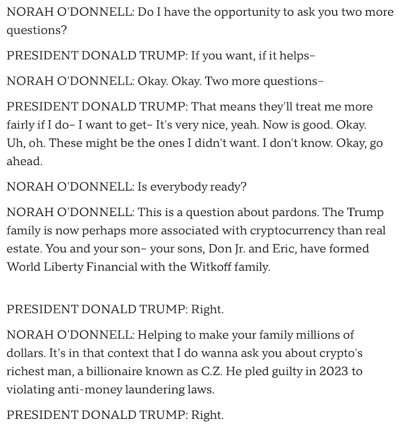 Transcript of Donald Trump's full 60 Minutes interview from the CBS website.