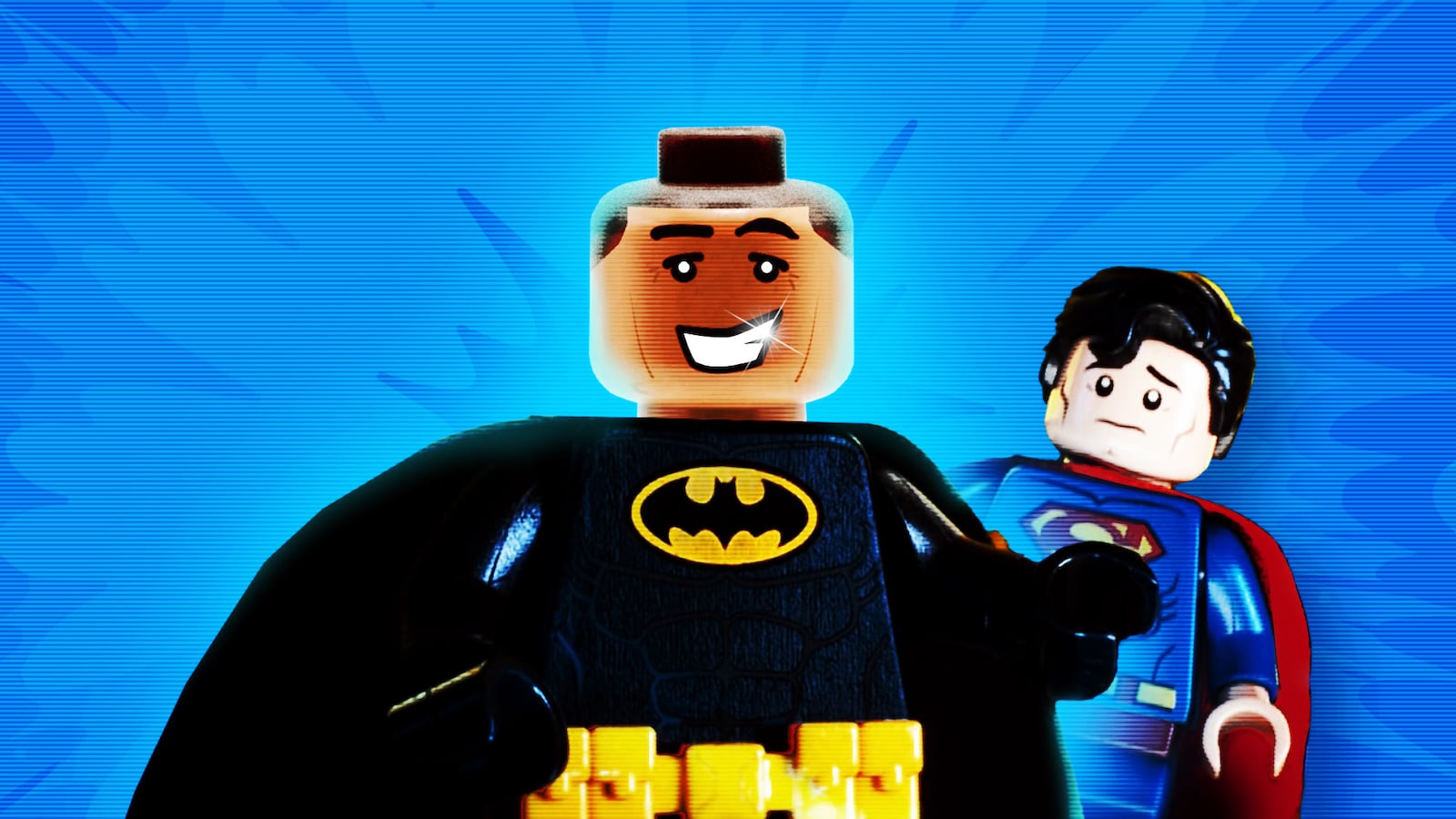 Barack Obama as Lego Batman.