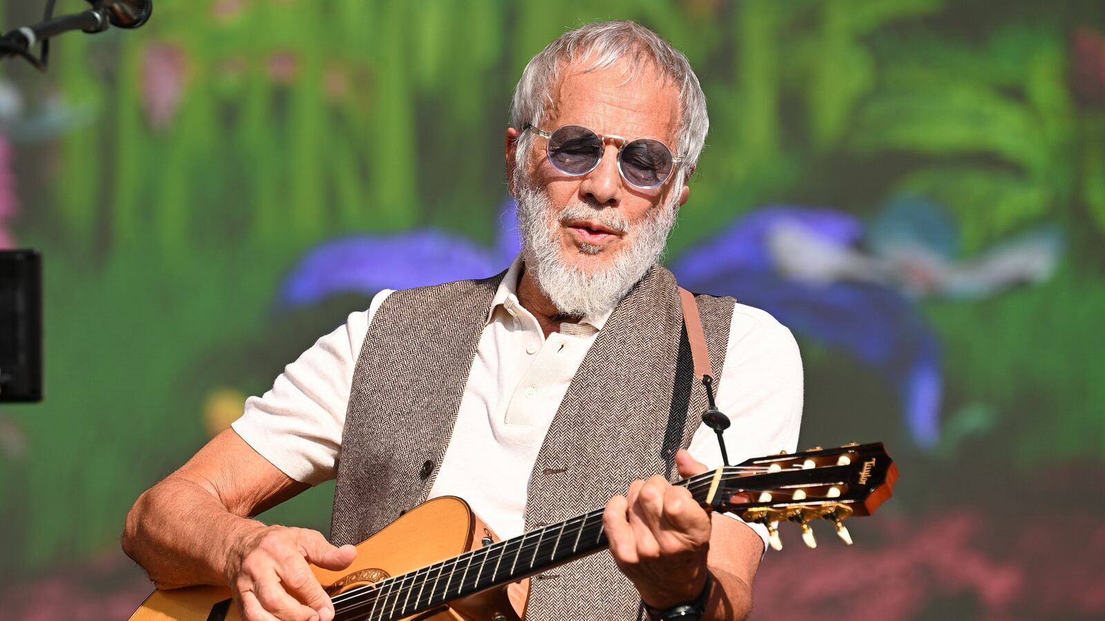 LONDON, ENGLAND - JULY 11: Yusuf Islam, formerly know as Cat Stevens, performs on the Great Oak Stage during BST Hyde Park at Hyde Park on July 11, 2025 in London, England.