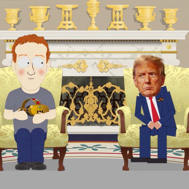 South Park, Mark Zuckerberg shown bribing Donald Trump