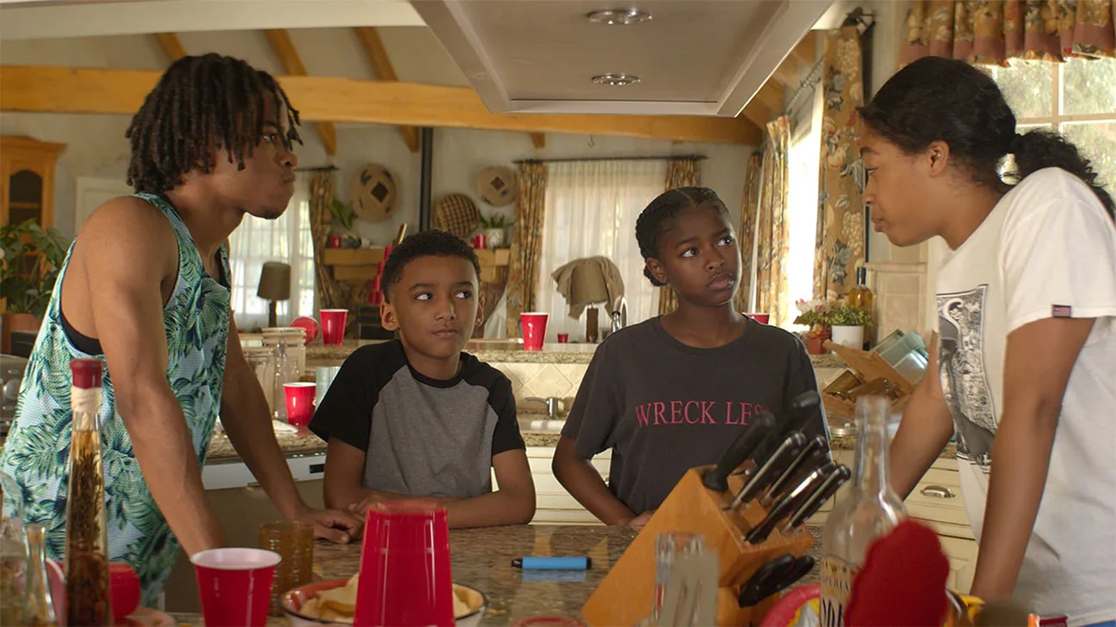 The cast of Don't Tell Mom the Babysitter's Dead.