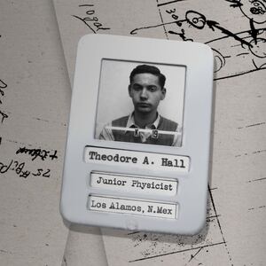 Press still of A Compassionate Spy showing Theodore Hall.