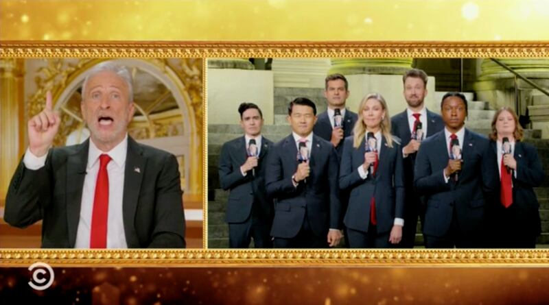 There was no shortage of gold on Thursday’s episode of ‘The Daily Show.’