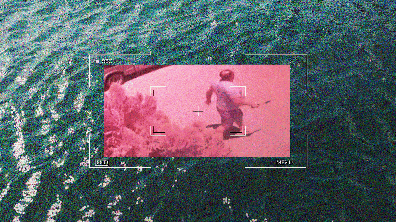 A photo illustration showing a video survelliance camera with the screenshot of an unknown man seen on security video approaching the Airbnb where Vianey Souquette and Ross Lonsdof were staying in Tulum.