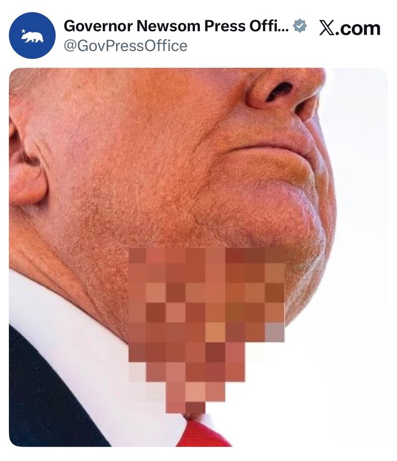 Blurred neck photo of Donald Trump's October TIME cover