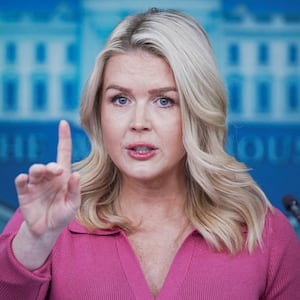 White House Press Secretary Karoline Leavitt speaks during a press briefing at the White House in Washington, D.C., U.S., February 5, 2026.