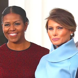 The Obamas and the Trumps on January 20, 2017 in Washington, DC.