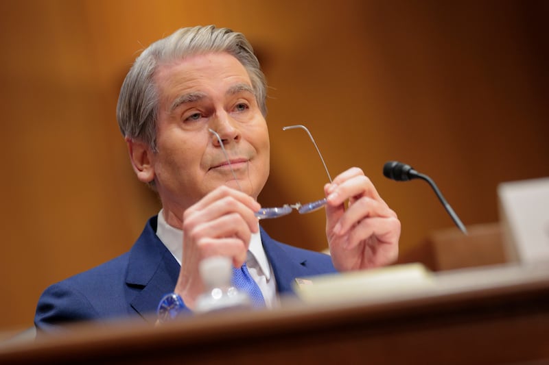 Treasury Secretary Scott Bessent brought up Sen. Ron Wyden's son meeting with Jeffrey Epstein in 2016 during a hearing before the Senate Finance Committee on June 03, 2026.