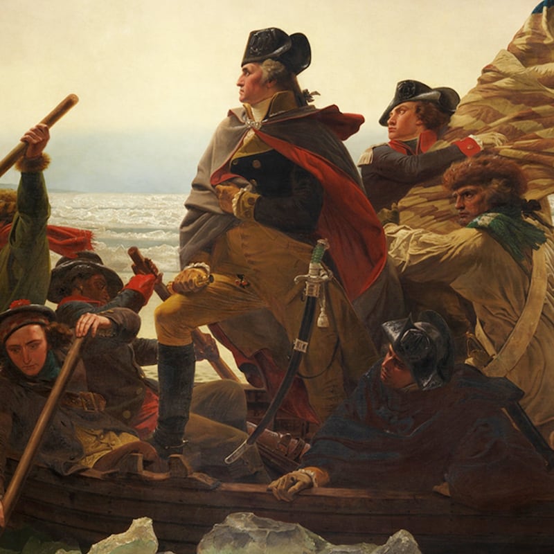 George Washington Crossing the Delaware by Emanuel Leutze, 1851.