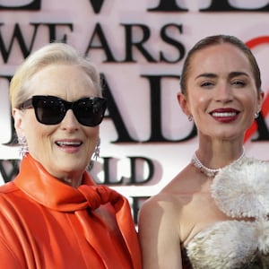 Anne Hathaway, Meryl Streep, Emily Blunt and Stanley Tucci attend the red carpet for the premiere of "The Devil Wears Prada 2"