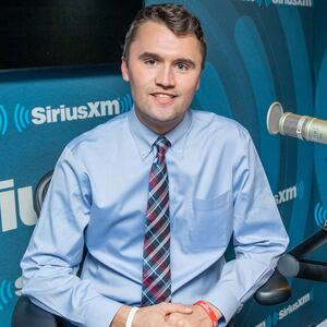 NEW YORK, NEW YORK - MARCH 03: (EXCLUSIVE COVERAGE) Charlie Kirk visits SiriusXM Studios on March 03, 2020 in New York City. (Photo by Roy Rochlin/Getty Images)