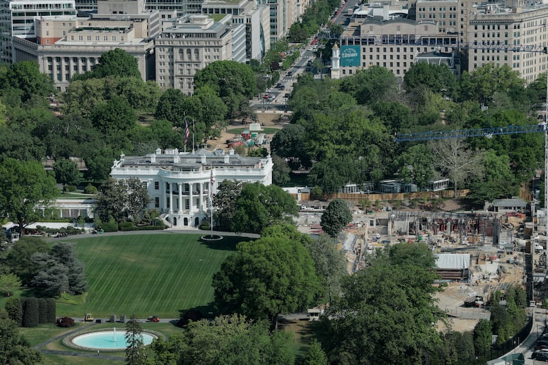 Jardín sur de la Casa Blanca
