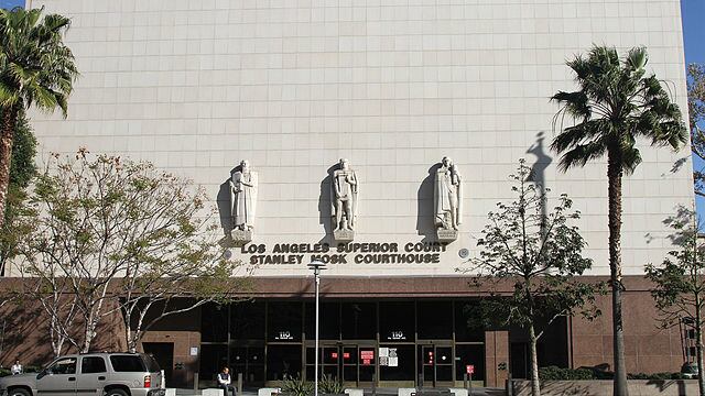 The Los Angeles Superior Court building.