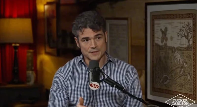Joe Kent speaking on the Tucker Carlson Show.