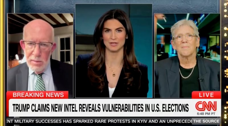 Ben Ginsberg, Kaitlan Collins and Sue Gordon