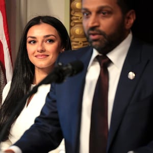 Kash Patel and Alexis Wilkins