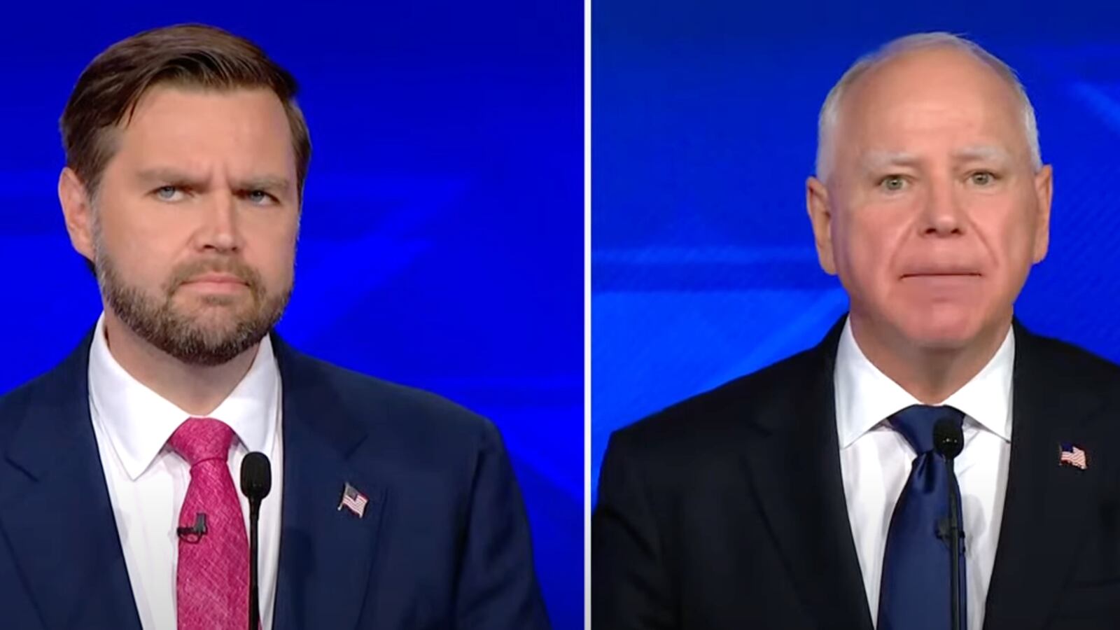 JD Vance and Tim Walz