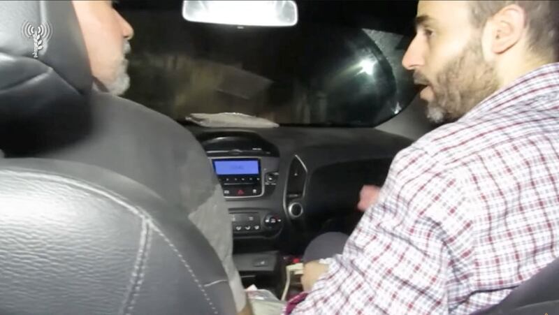 A video released by the Israeli army claims to show Mohammed Sinwar travelling in a car close to the Israel-Gaza border