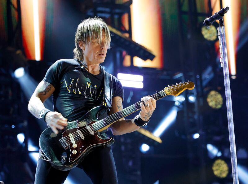 Keith Urban performing at the CMA Fest 2025 in Nashville, Tennessee.