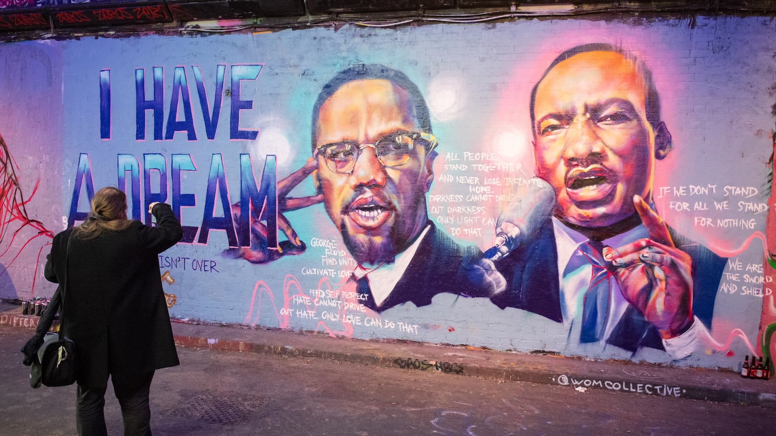 Malcolm X, Dr. Martin Luther King Jr.