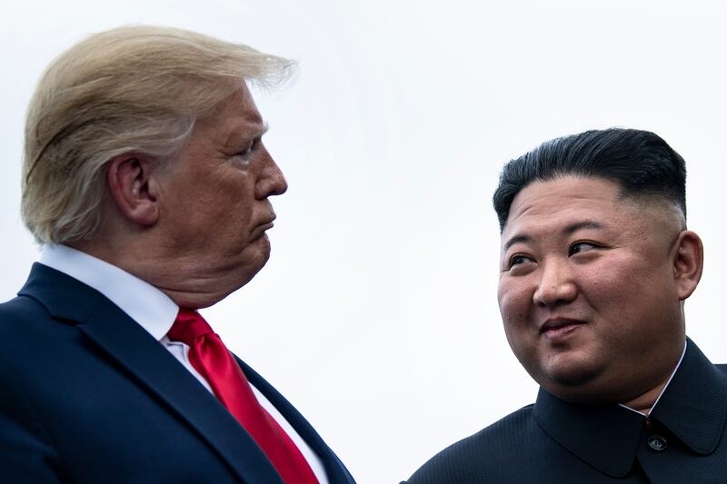 President Donald Trump and North Korea's leader Kim Jong Un