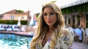 Melissa Rein Lively, 40, poses at a hotel in Palm Beach, Florida, on November 8, 2025.