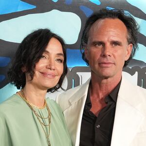 Walton Goggins and Nadia Conners