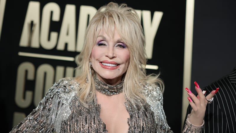 Dolly Parton attends the 58th Academy Of Country Music Awards.