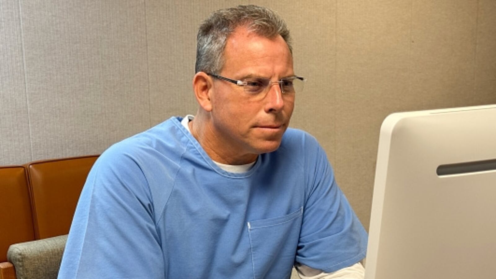 Erik Menendez appears before the parole board.