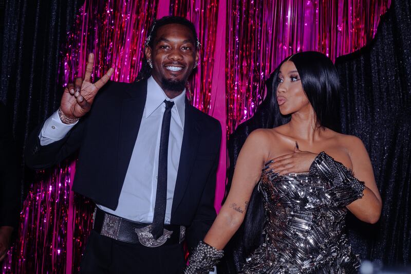Offset and Cardi B attend the 2023 MTV Video Music Awards.