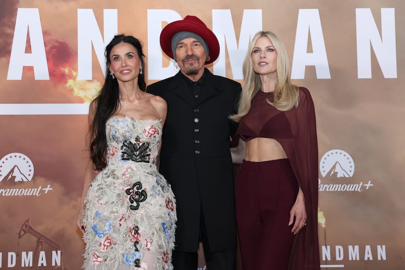 Demi Moore, Billy Bob Thornton and Ali Larter attend the "Landman" Season Two UK Premiere at Cineworld Leicester Square on November 16, 2025 in London, England.