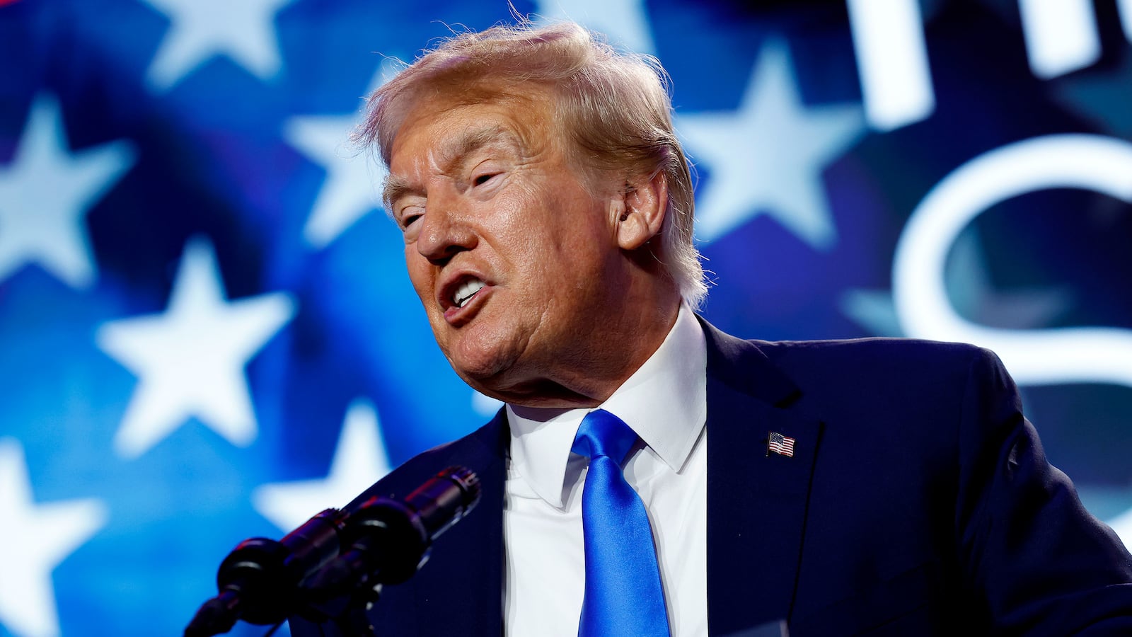 Donald Trump speaks at the Pray Vote Stand Summit in Washington D.C.