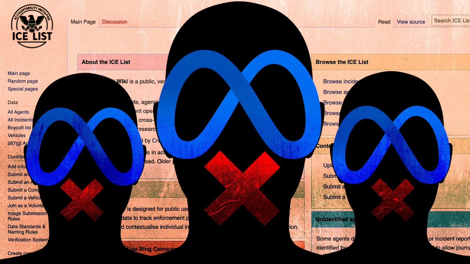 META censorship illustration