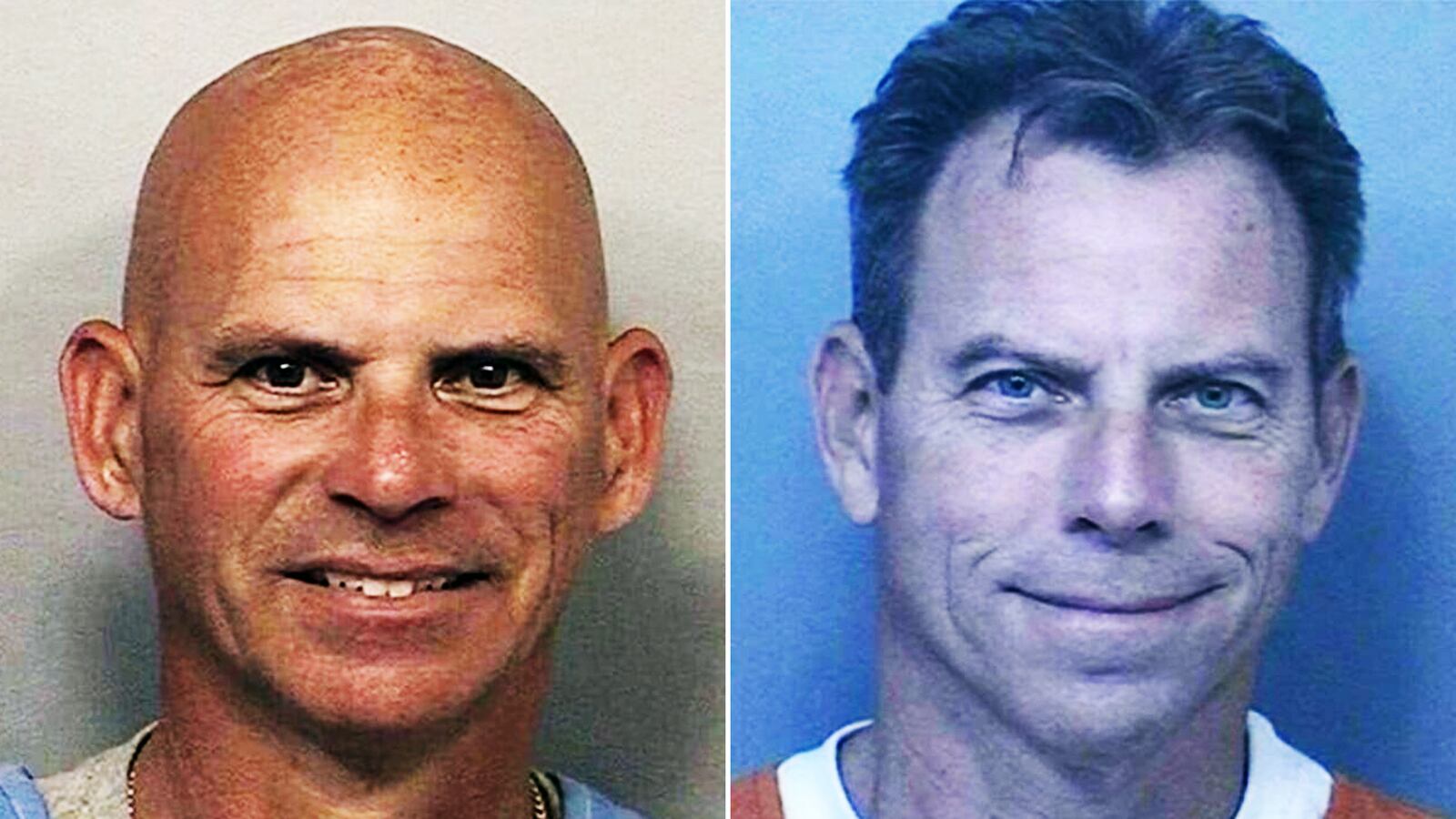 Lyle (left) and Erik Menendez (right) in their most recent mugshots.
