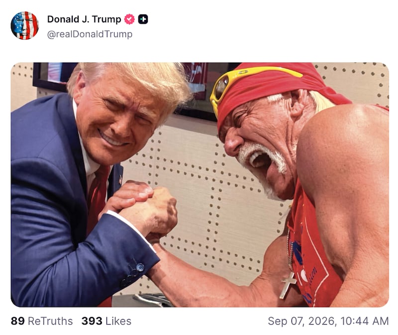 One of the 24 posts that President Donald Trump made on Labor Day before making a statement about the national holiday.