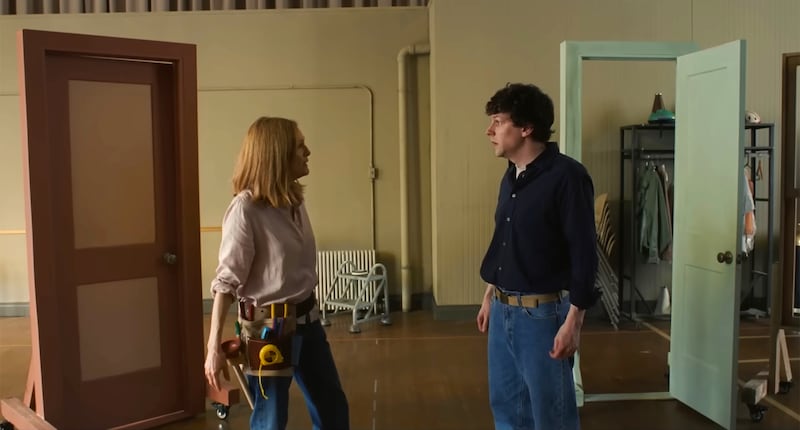 Julianne Moore and Jesse Eisenberg in The Debut.