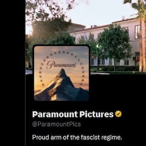 Paramount Pictures X account hack