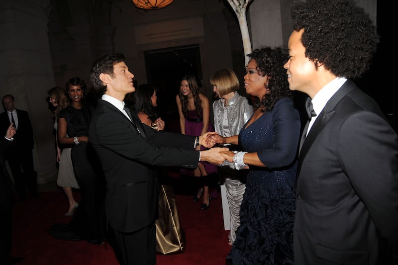 Dr. Mehmet Oz, Oprah Winfrey and Patrick Robinson attend(s) THE METROPOLITAN MUSEUM OF ART'S Spring 2010 COSTUME INSTITUTE Benefit Gala at THE METROPOLITAN MUSEUM OF ART on May 3rd, 2010 in New York City.