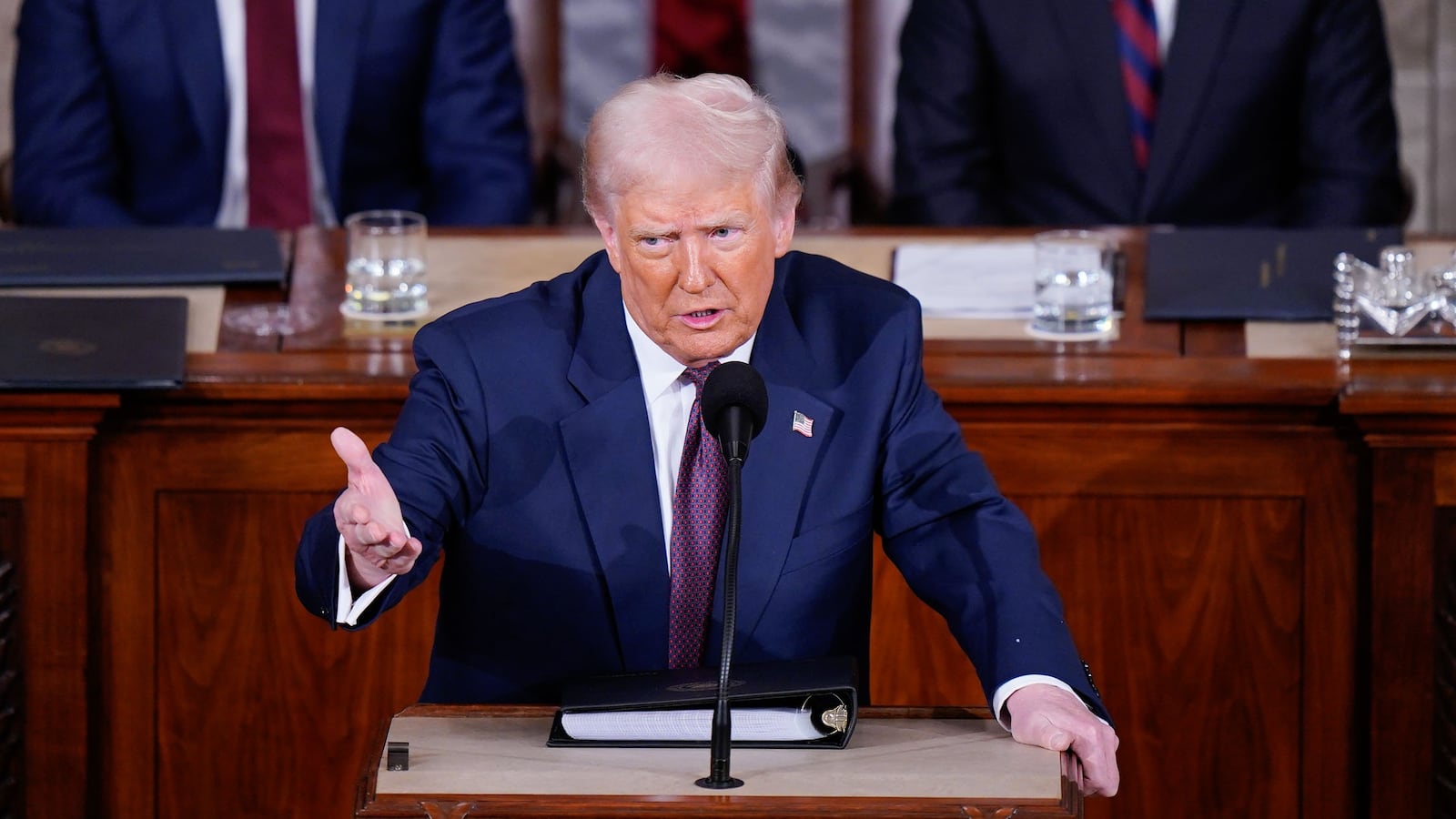 President Donald Trump addresses a joint session of Congress this week.