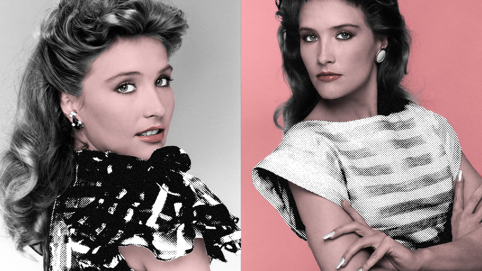 A diptych photo illustration showing Robyn Bernard