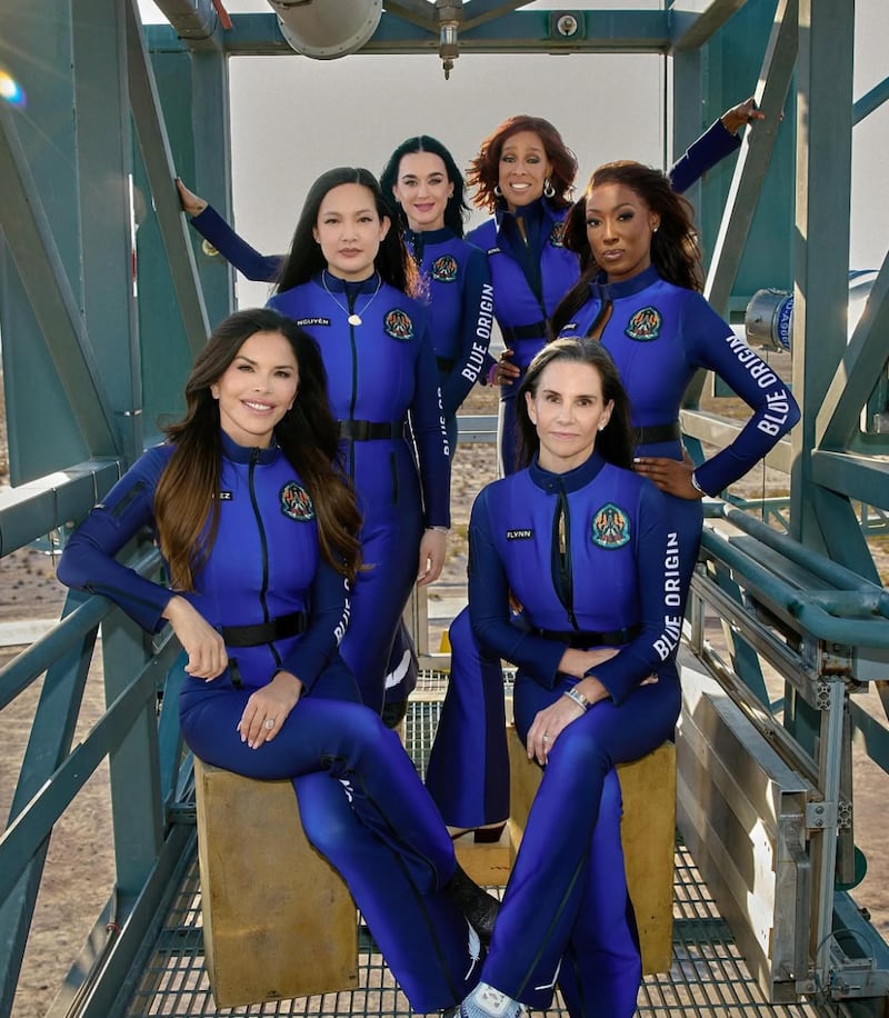 Blue Origin's all-women space crew.
