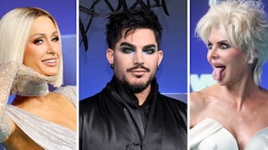 Paris Hilton, Adam Lambert and Lisa Rinna at the MTV VMAs.