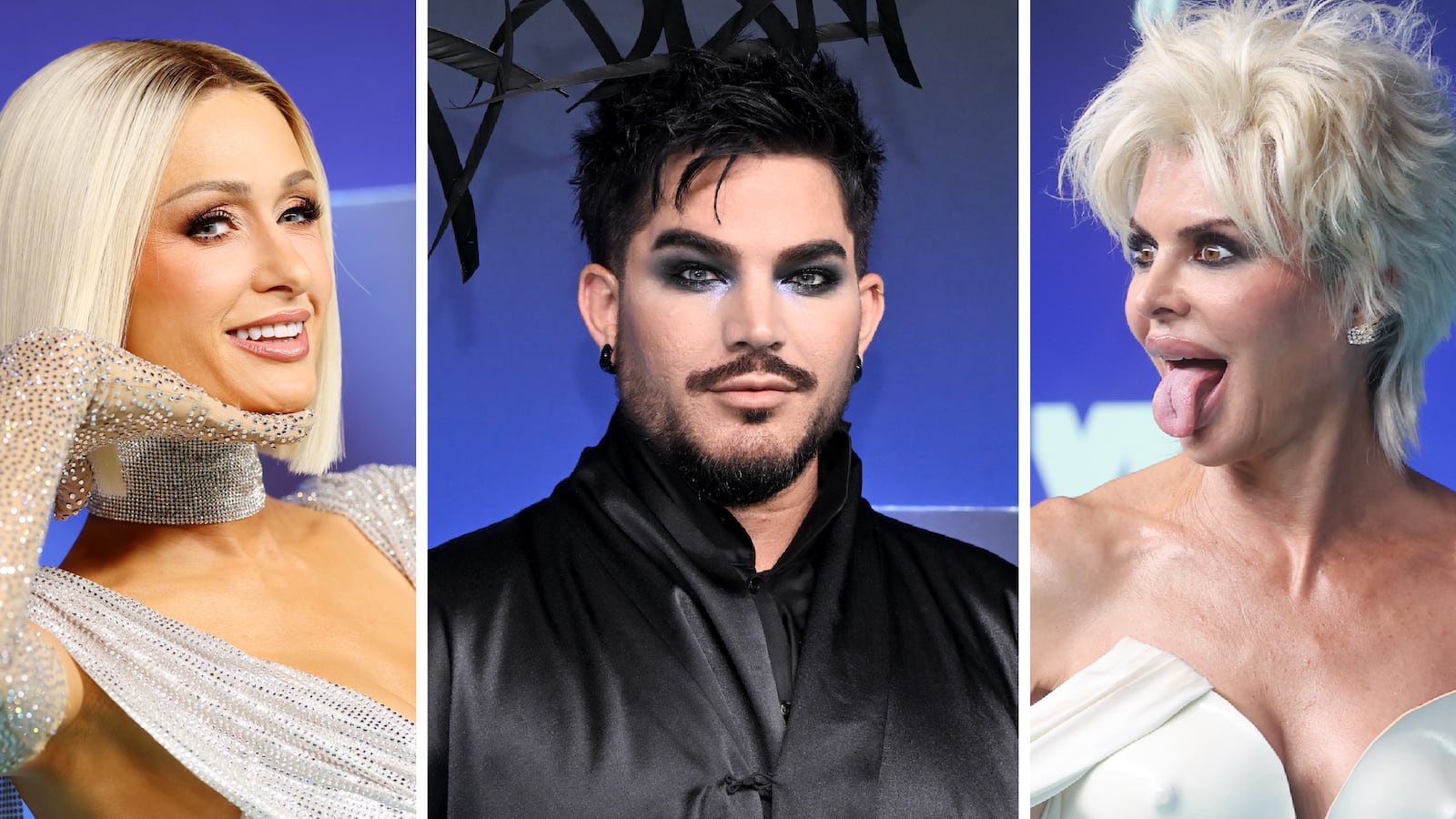 Paris Hilton, Adam Lambert and Lisa Rinna at the MTV VMAs.