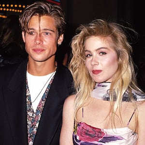 Brad Pitt and Christina Applegate 1989 MTV Video Music Awards