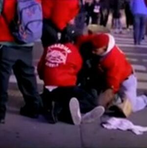 Curtis Sliwa, founder of vigilante group the Guardian Angels, appears on Fox News.