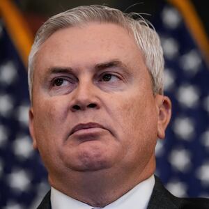 Rep. James Comer (R-KY) speaks during a news conference with House Republican leadership at the U.S. Capitol November 29, 2023 in Washington, DC.